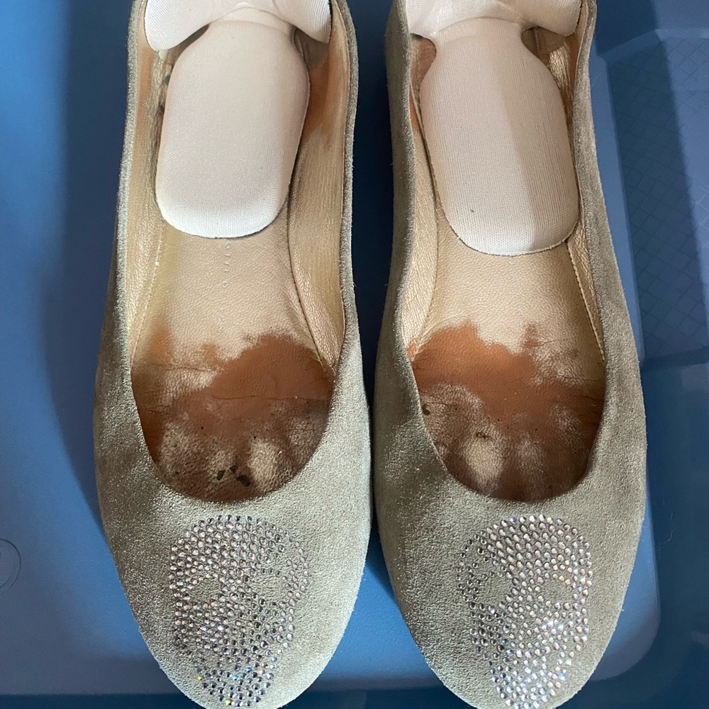 Giuseppe Zanotti Swarovski crystal flats